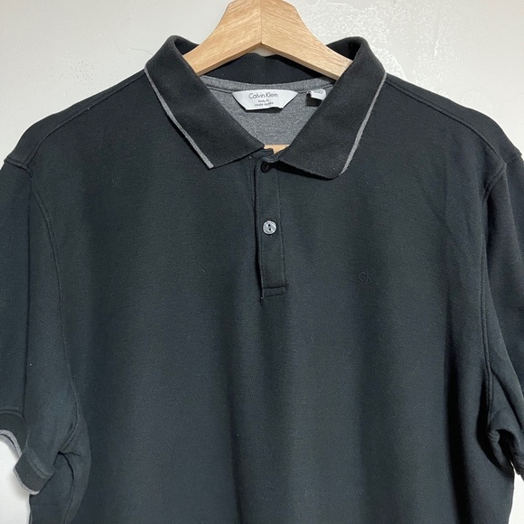 Calvin Klein Black Polo Shirt - Body Fit - Men’s Size L - Picture 8 of 10